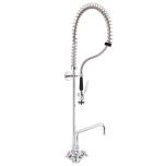 Hurricane Monoblock Pre Rinse Arm Tap with Trigger Spray & Bowl Filler Faucet