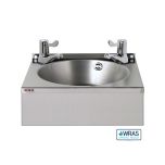 BaSix Stainless Steel Hand Wash Station + 3 Inch Lever Taps