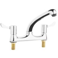 Vouge Twin Mixer Lever Tap Deck Mounted