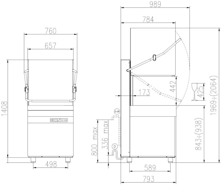 Aristarco Passthrough Technical Drawing